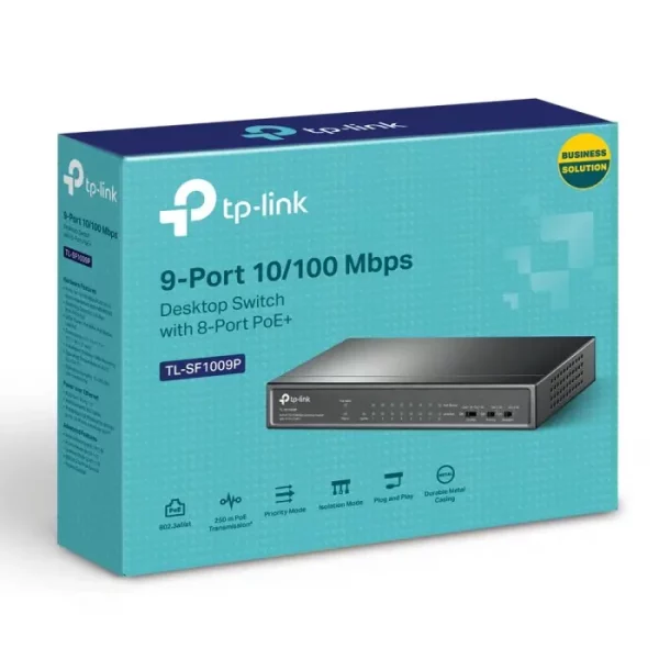 TP-Link TL-SF1009P 9 ports 10/100 Mbps