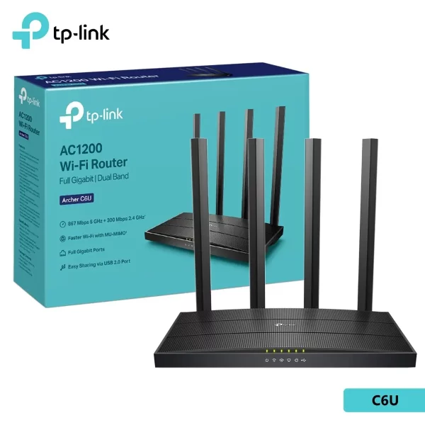 TP-Link Archer C6U AC1200 Dual-Band Wi-Fi