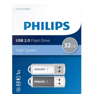 Philips 2 Clé USB 32Gb Flash Drive High Speed USB 2.0