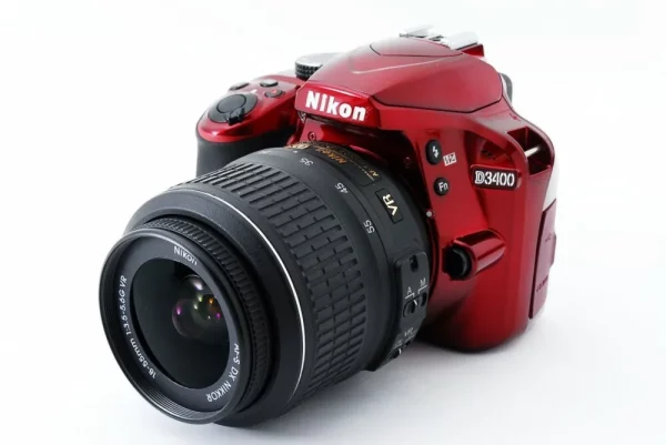 Nikon D3400 Rouge + 18-55mm VR